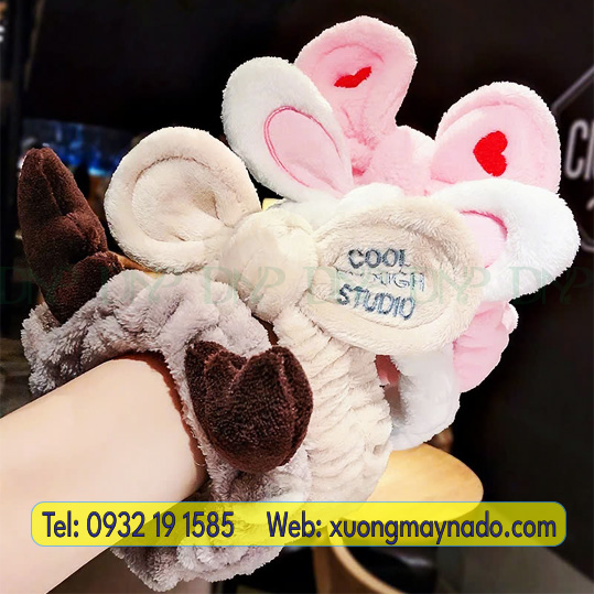 Xưởng may băng đô vải cài tóc có nơ đẹp